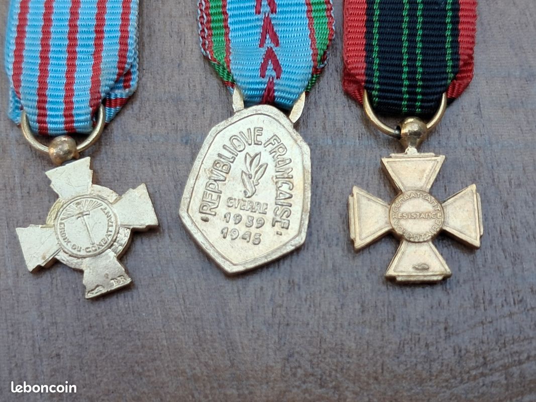Barrette de médailles réduction WW2 (image 4)