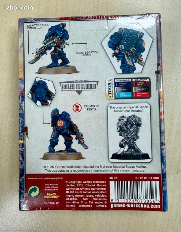 Warhammer 40k Imperial Space Marine 2016 30th Anniversary Game 