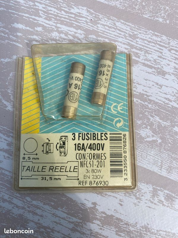 Fusibles 16A/400V (image 1)
