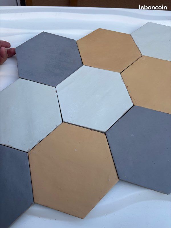 Carrelage hexagonal Carmen Nomade ocre (image 8)