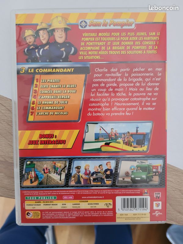 DVD Sam le pompier 3 Le commandant (image 2)