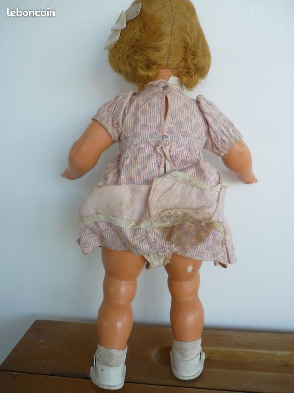 Poupée Gégé Années 1950 - 41 Cm - Fabrication Française - Occasion