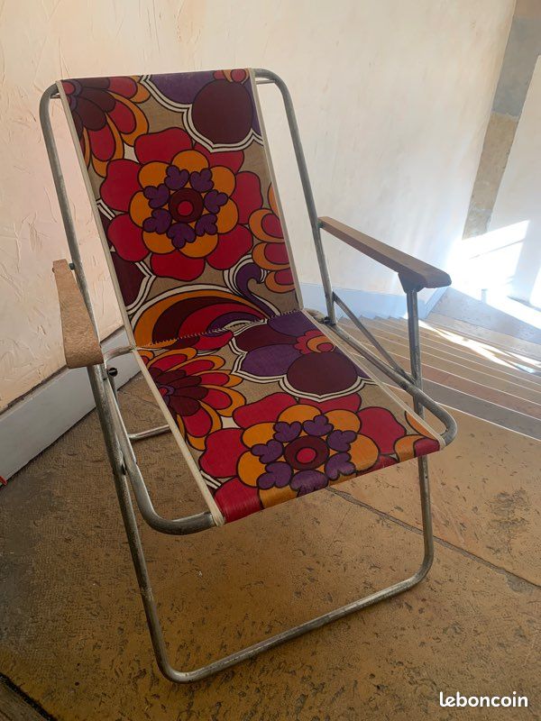 Chaise pliante vintage (image 1)