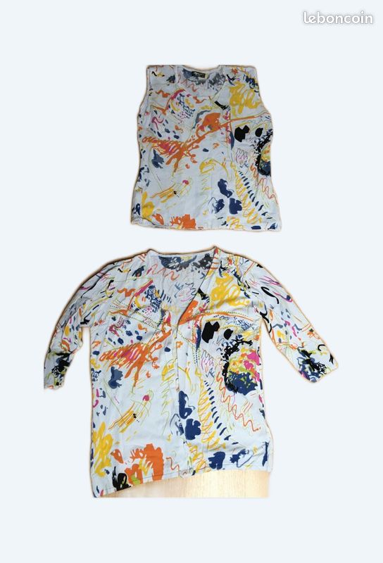 Vend ensemble d’été gilet et haut (image 1)