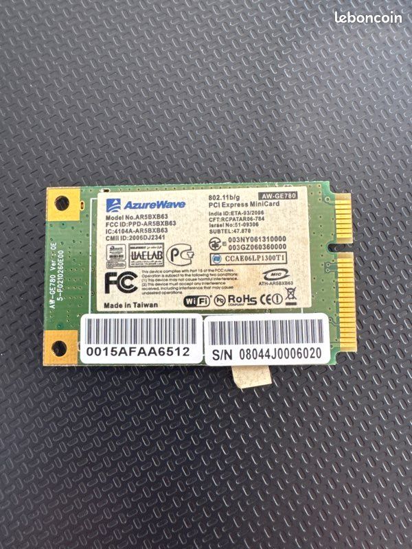 Carte Wifi sans Fil Toshiba Satellite P300 - Carte AR5BXB63 PA3613U