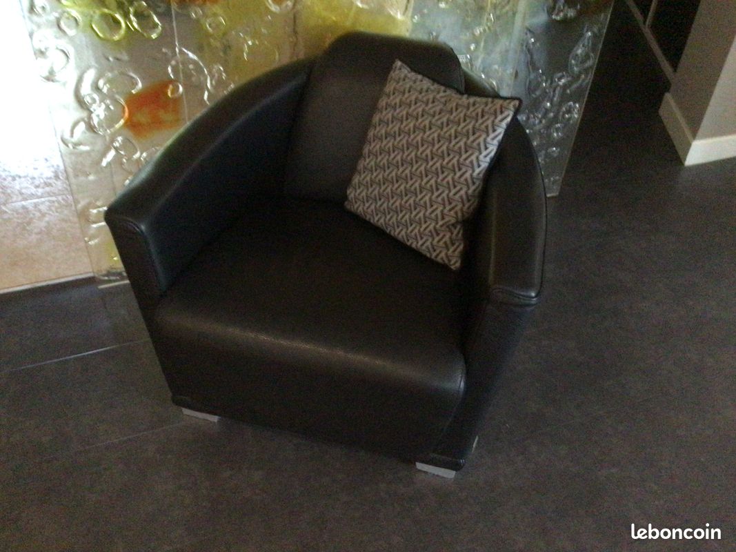 Fauteuils cuirs (image 1)