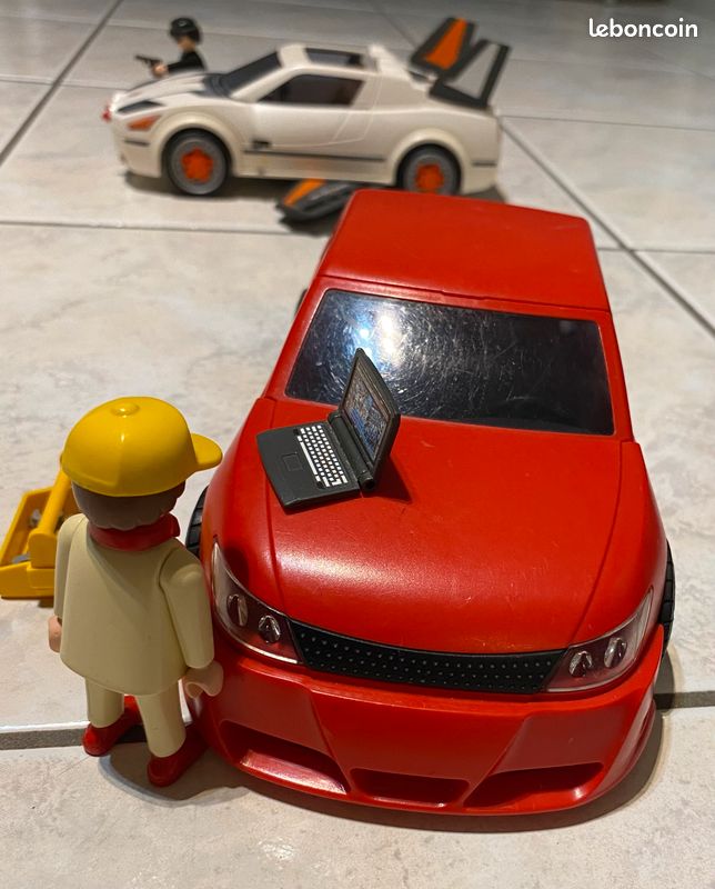 PLAYMOBIL Voiture avec atelier tuning (4321) Voiture des agents