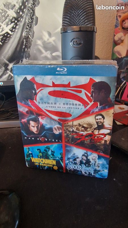 Pack 5 film blu ray Batman, superman, 300, watchmen et sucker punch (image 1)