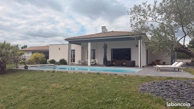Villa contemporaine plain-pied 140 m² — Vue Pyrénées — Frégouville (32490)