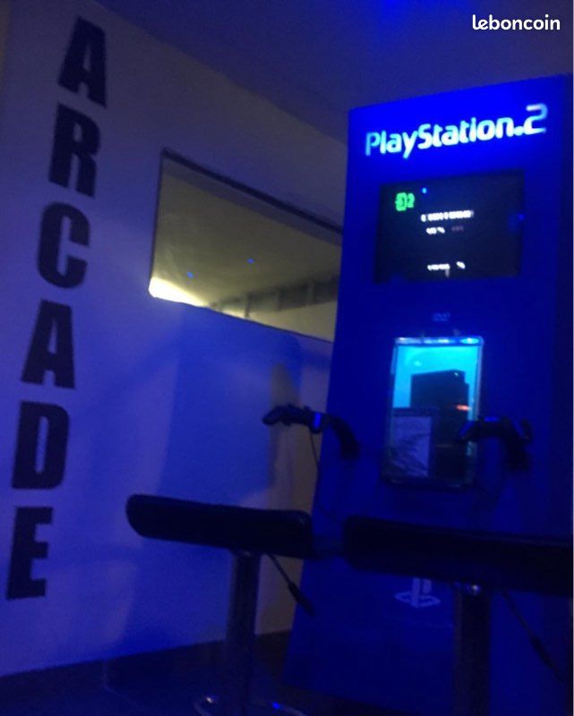 RARE – PLV Lumineuse Sony PlayStation 2 – Fonctionnelle – Bon état