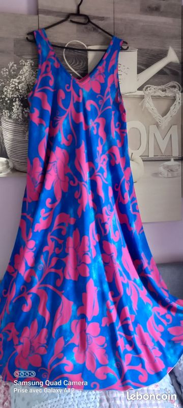 Jolie robe longue été, taille 44/46 - Vêtements
