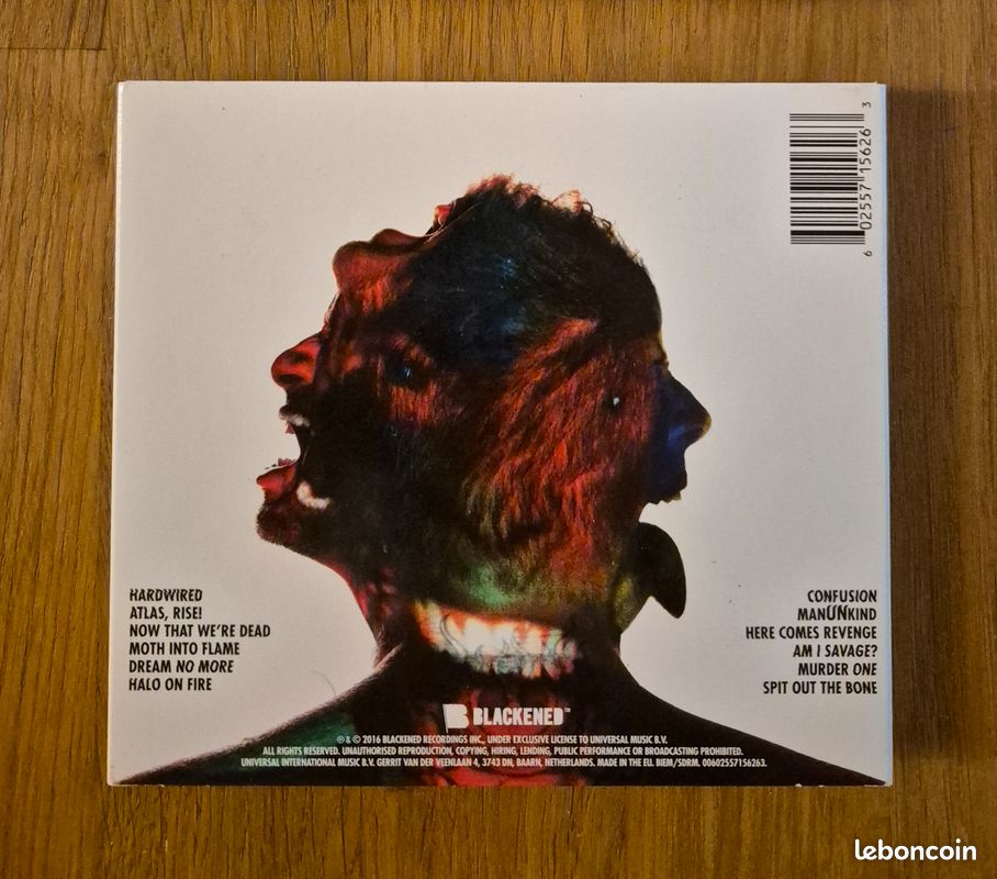 Album CD studio Metallica - Hardwired… To Self-Destruct 2016 (image 2)