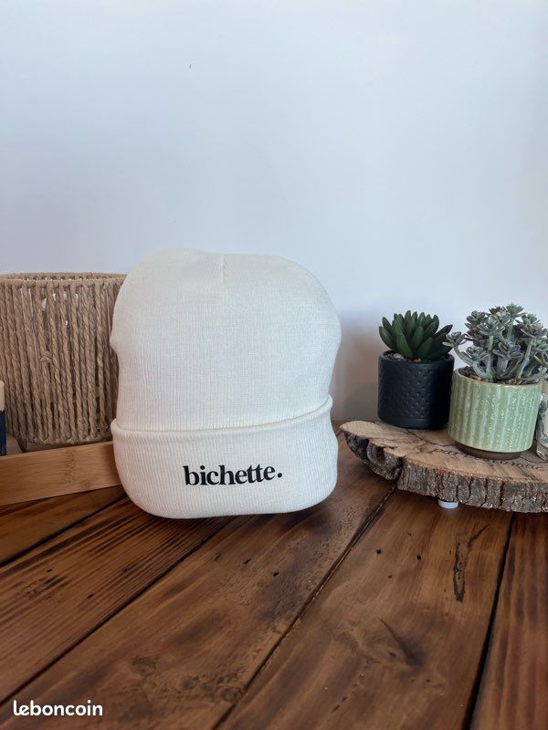 Bonnet écru : bichette – Neuf (image 3)