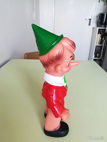 Figurine Pinocchio Ancien Jouet Pouet Disney Ledra Vintage 1960 1970
