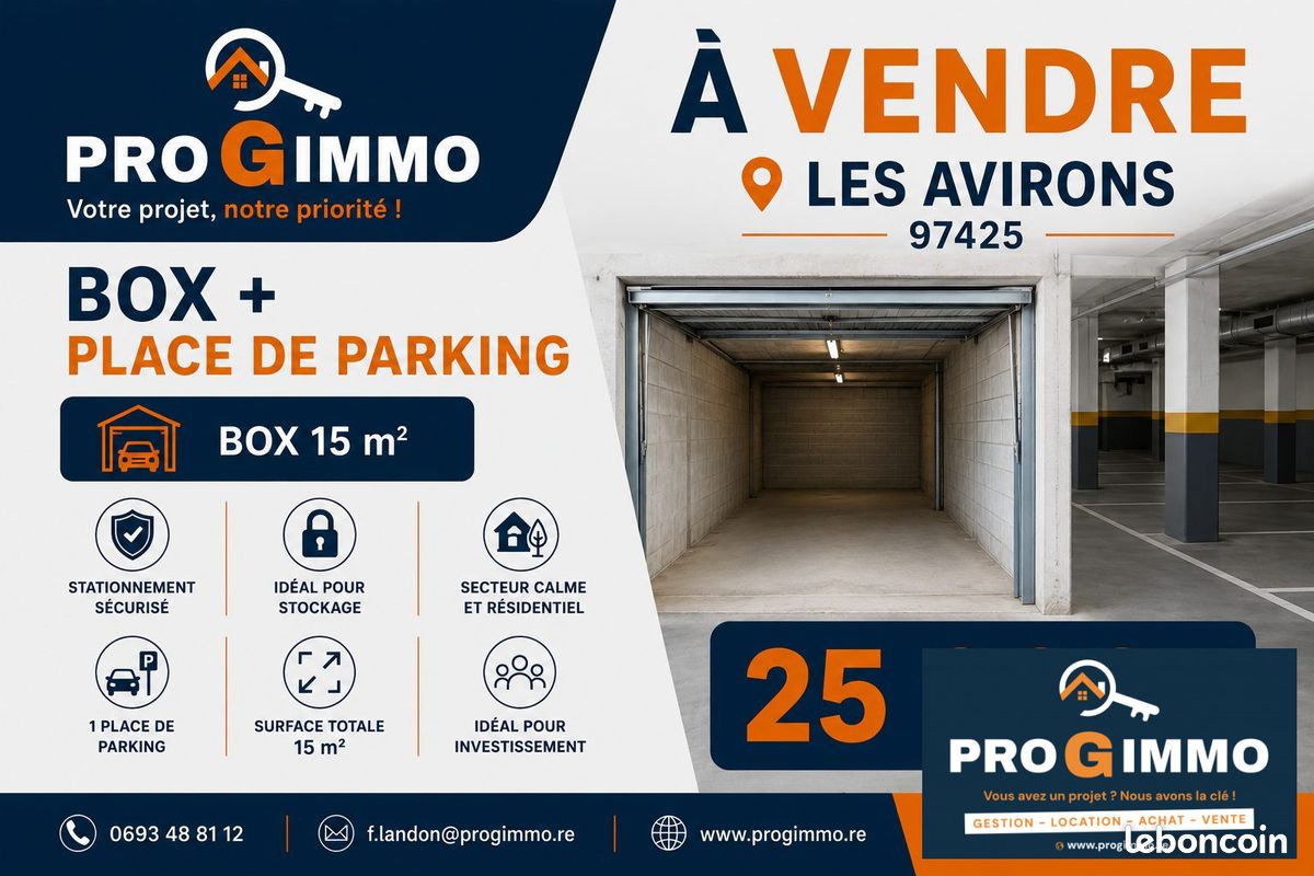 Parking 15 m² · à Les Avirons · 15 m² · 25 000 €