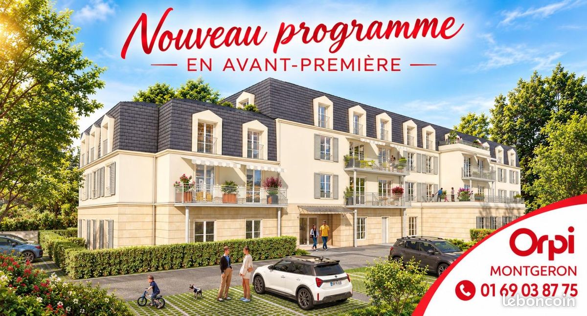 Appartement 3 pièces 61 m² · à Montgeron · 61 m² · 331 000 €