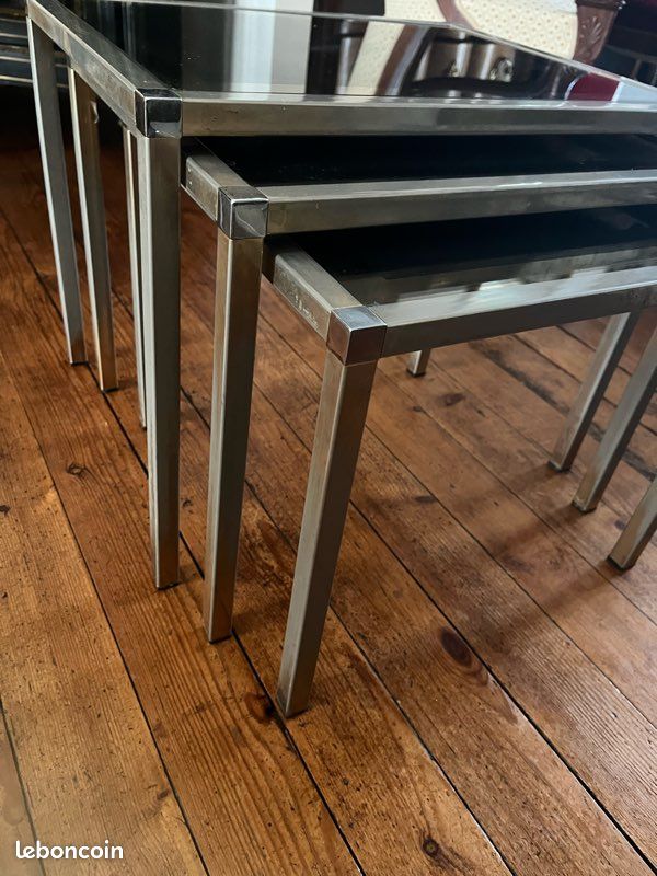 🚨table gigogne en verre style rétro (image 3)