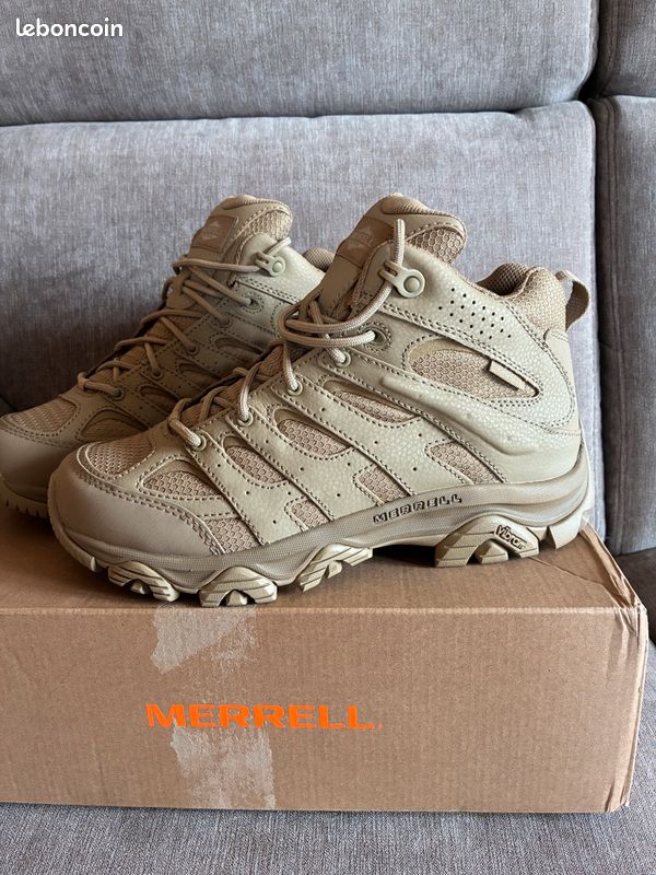Chaussures MOAB 3 Waterproof MID coyote - Merrell ( taille : 41.5 ) (image 2)