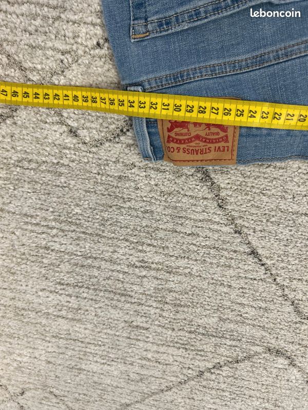 Jean Levi's Femme Bleu W27 L32 FR36 | 724 High Rise Straight | Très Bon État GLP1040 (image 13)