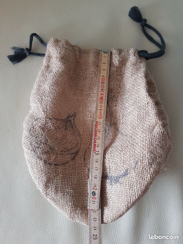 Sac de rangement ail oignons en toile de jute NEUF Arts de la table