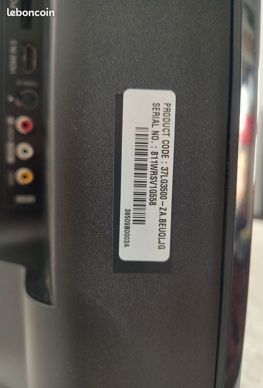 Télévision LG 37LG3500 (94cm) (image 10)