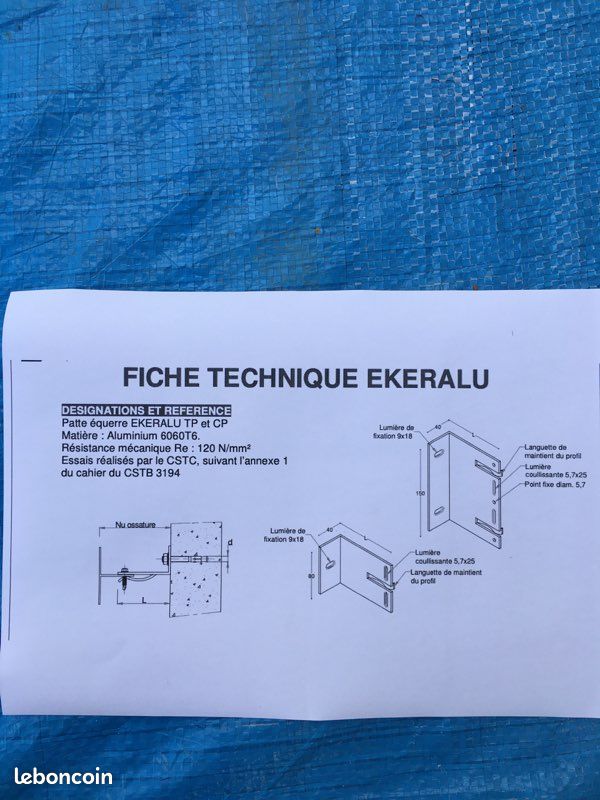 Équerre bardage aluminium L 100 mm (image 5)