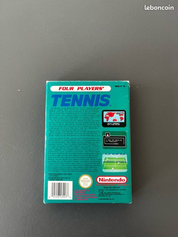 Jeu Nitendo Nes - Four Player’s Tennis (image 3)