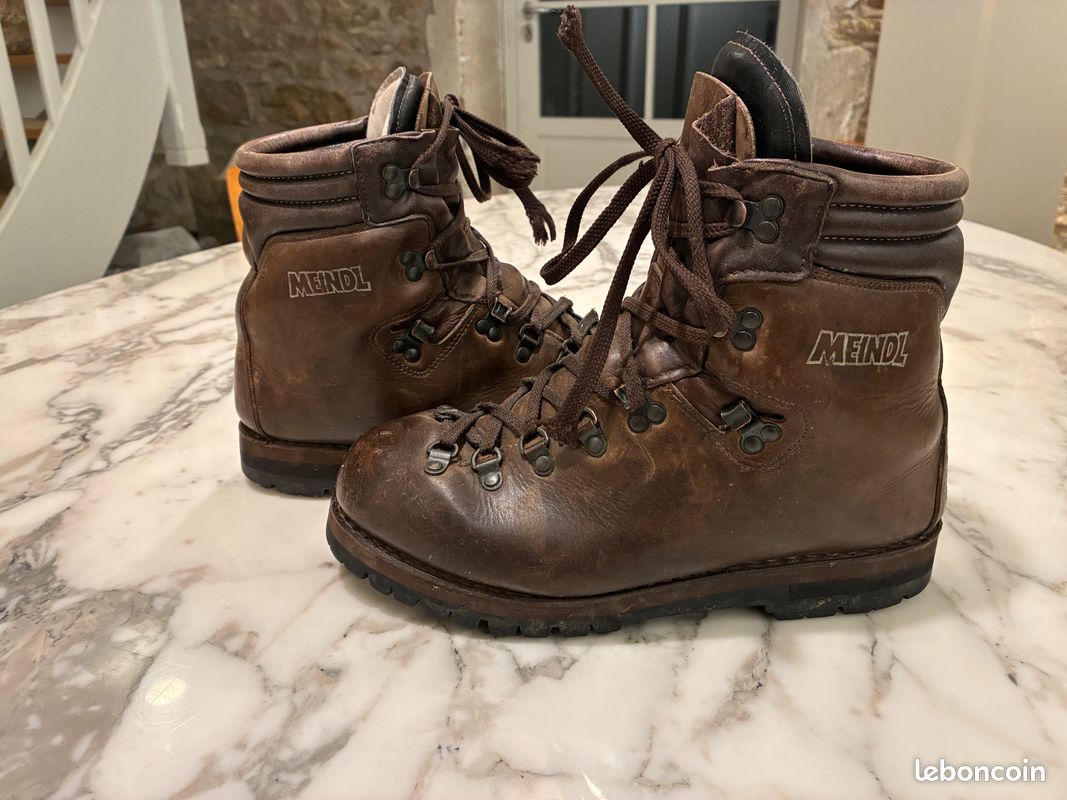 Chaussures De Randonnée Meindl Grünten Hommes Taille UK 9.5 - Terre Verte/marron - Occasion Bon état
