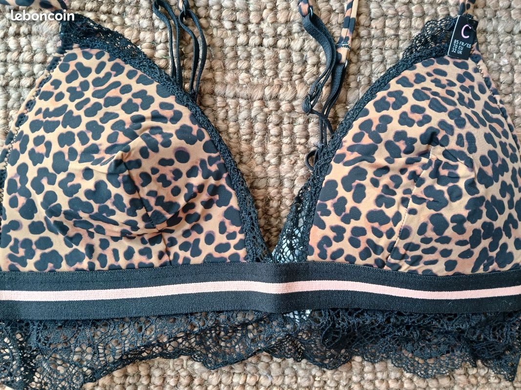 Soutien-gorge imprimé léopard 🐆 Undiz 85C Vêtements