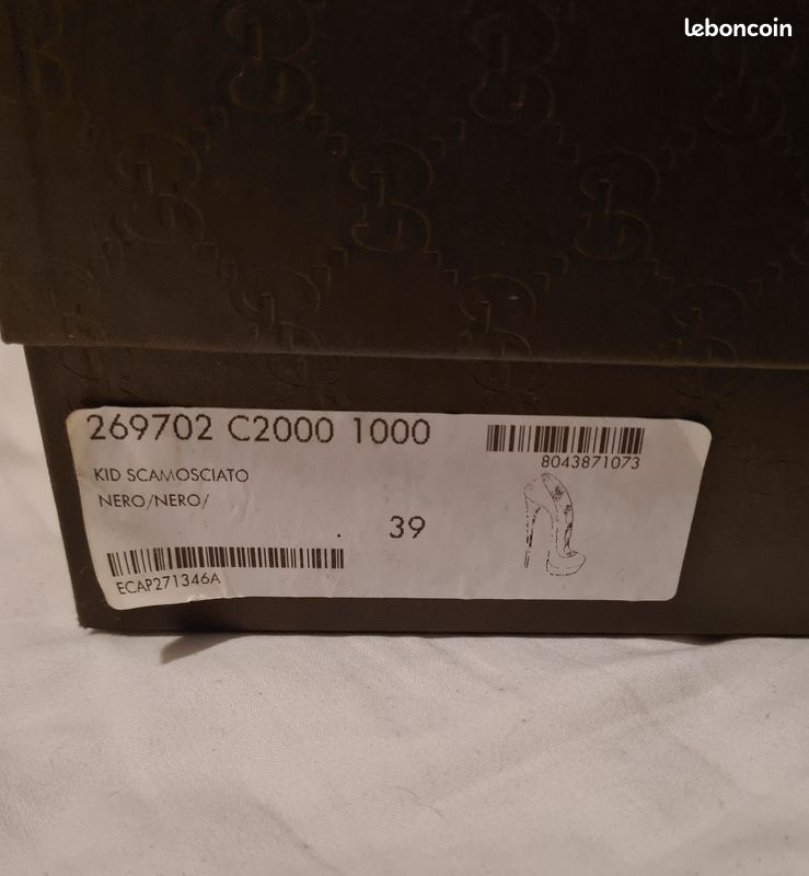 Escarpins cuir et velours noirs Gucci neufs (image 19)