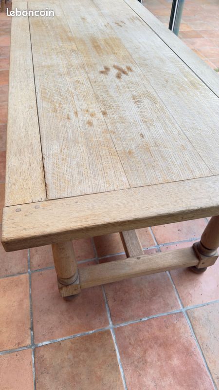 Table de salle à manger en chêne massif – avec allonges amovibles (image 6)