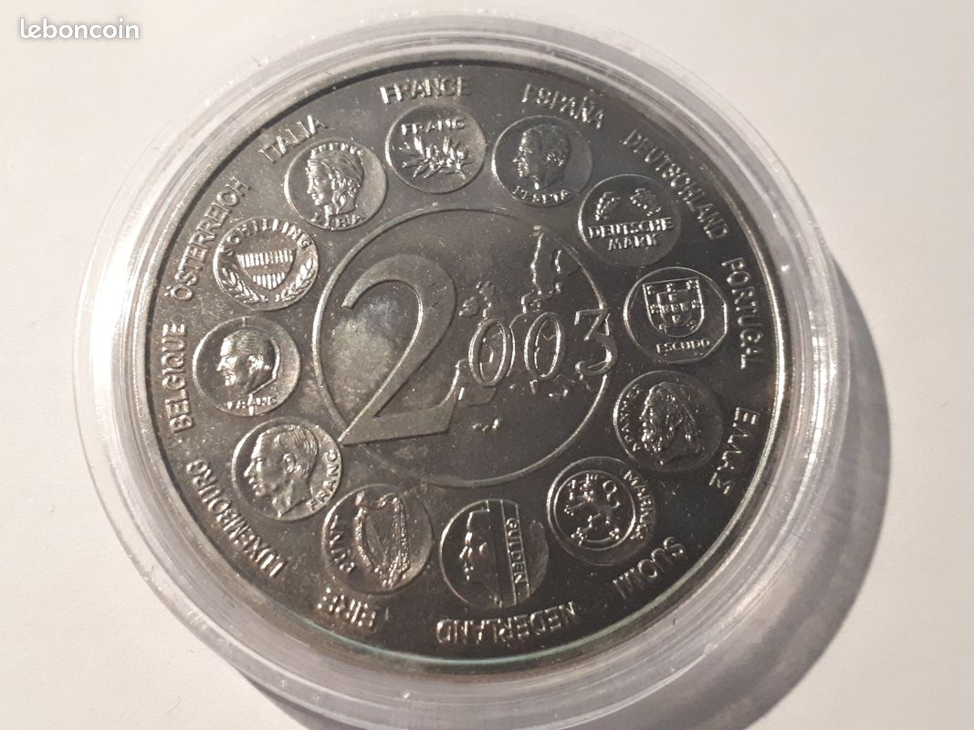 Lot de 5 Médailles 40 mm thème Europe - Euro (image 10)