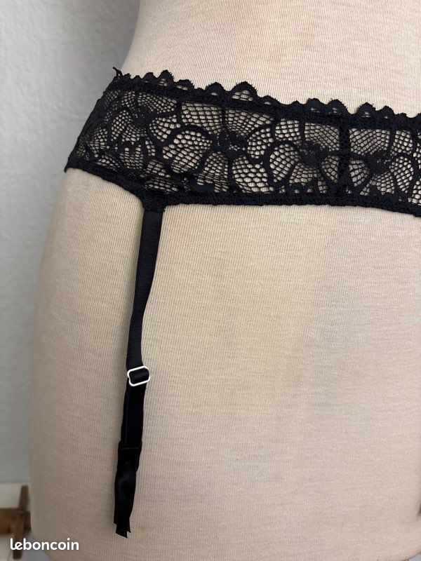 Porte-jarretelles noir, taille 42 porte-jarretelles dentelle, fine, taille 42 (image 2)