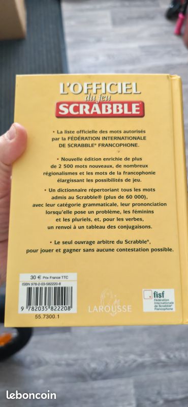 Dictionnaire officiel du scrabble (image 3)