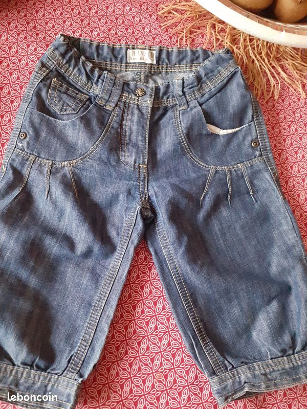 Lot Vêtement Fille NEXT 5-6 Ans - Tenue été Short En Denim