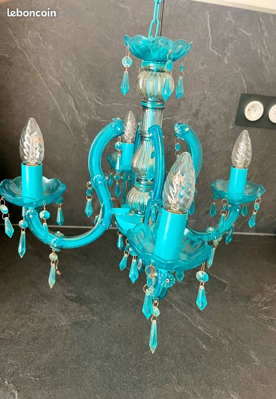 Suspension / Lustre bleu – La Casa – Ø 35 cm (image 2)