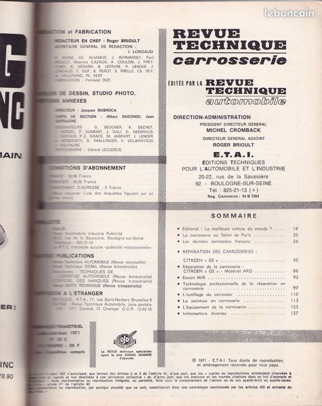 Revue technique carrosserie Citroën GS (image 3)