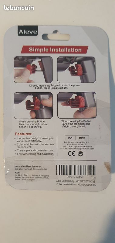 Verrou pour aspirateur Dyson (image 1)
