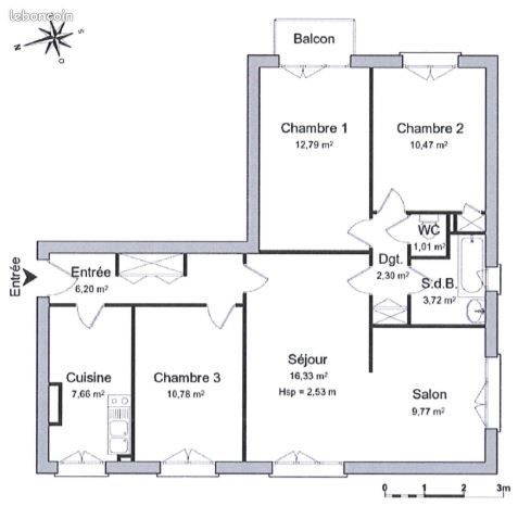 Appartement a louer chatou - 4 pièce(s) - 81 m2 - Surfyn