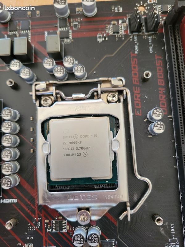 Pack Carte Mère MSI MPG Z390 GAMING EDGE AC + Intel I5-9600KF - Occasion