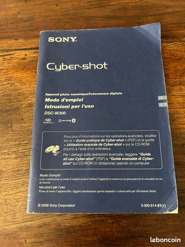 Appareil photo numérique Cyber-Shot Sony DSC-W300 (image 6)