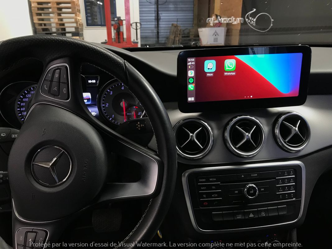Ecran carplay Mercedes GLA Classe A CLA 2013-2019 NTG4.5 NTG5.0 Alkadyn -  Équipement auto