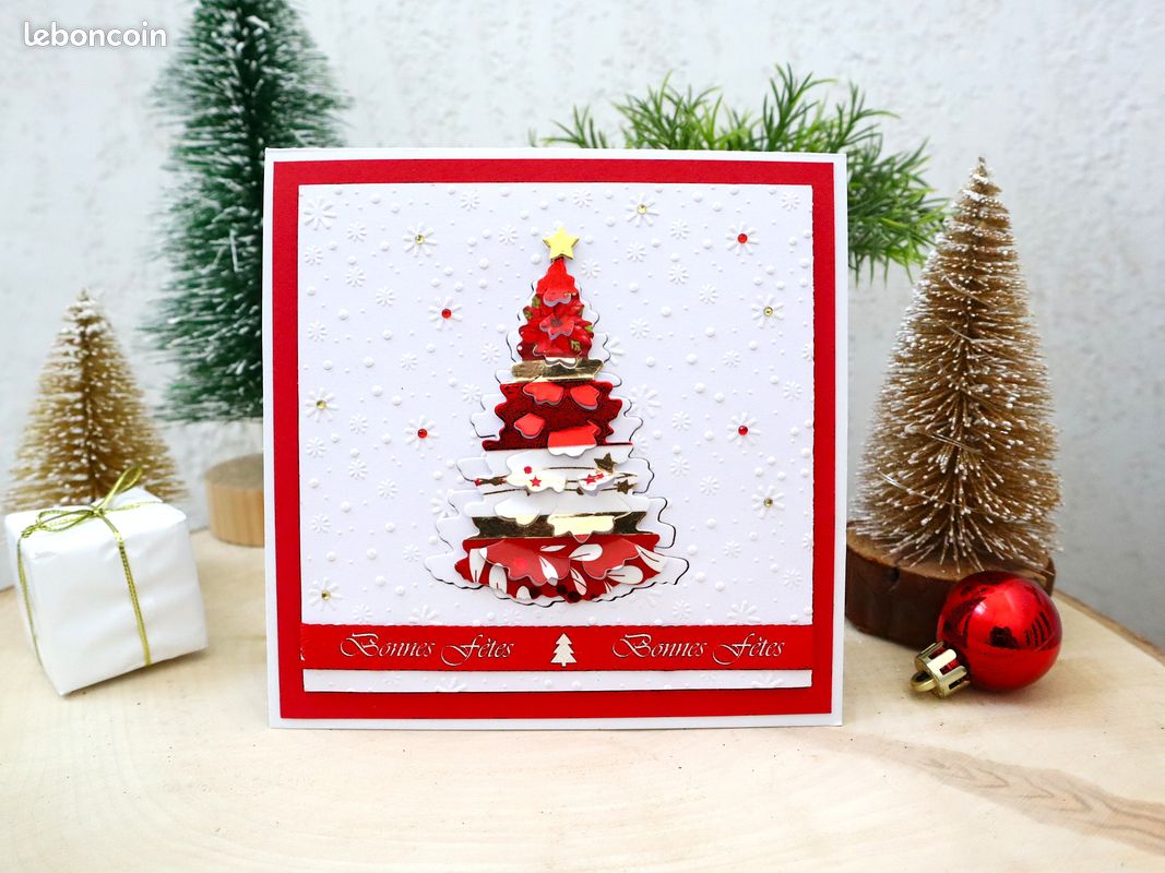 Carte de Noël Sapin en 3D - Les Mamans Winneuses