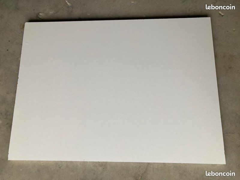 1 planche , étagère en mélaminé blanc 76 par 55 cm (image 1)