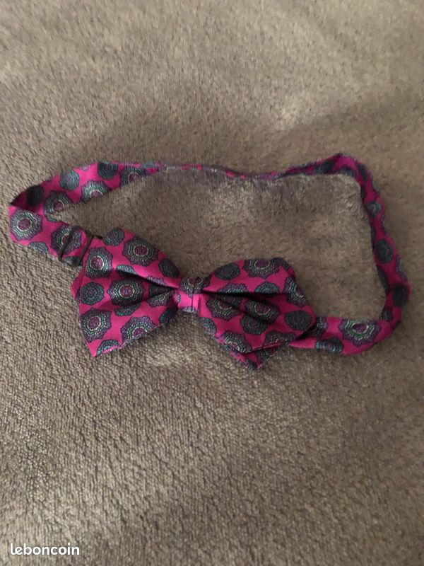 YEMAT13 POCHETTE et NOEUD PAP en soie (image 3)