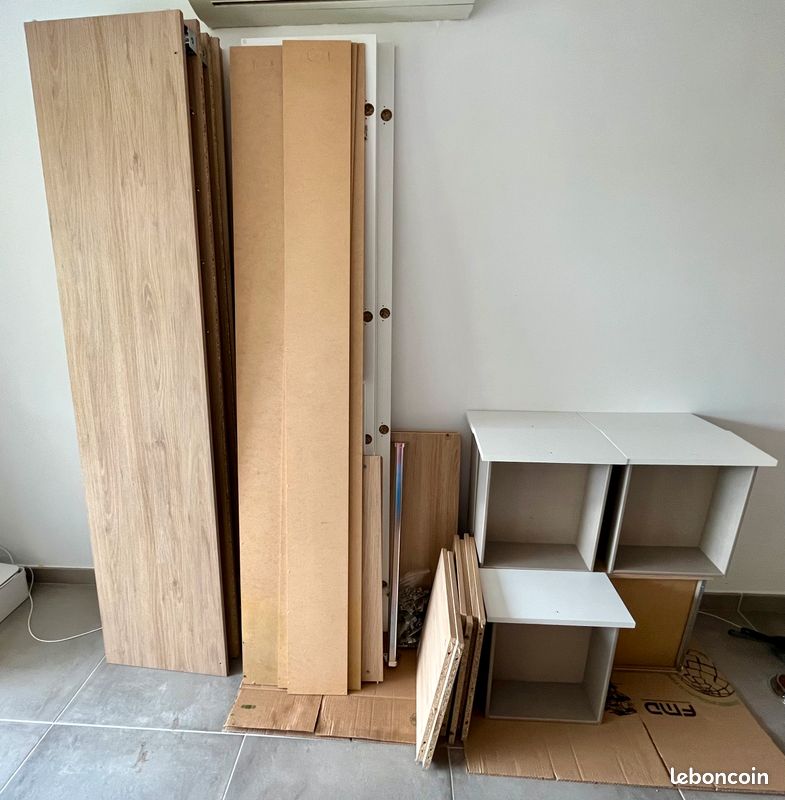 Armoire Dressing Spaceo 220x200x45cm (4 caissons) (image 4)