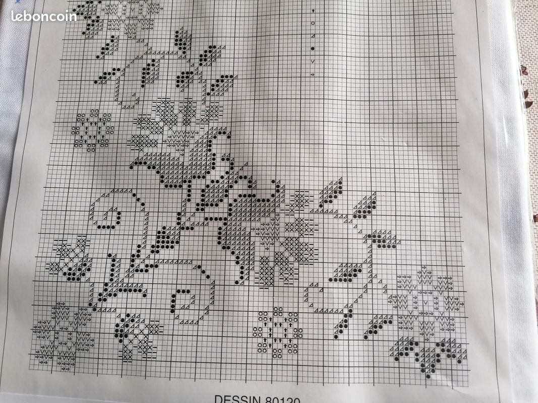Kit Nappe à Broder 80x80 Cm – Bouquets De Roses, Point De Croix, Coton