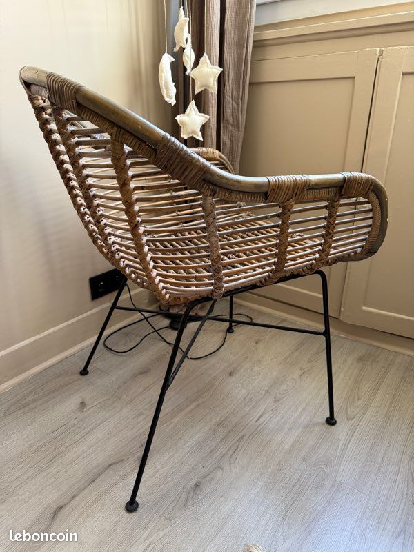 Fauteuil en rotin naturel (image 5)