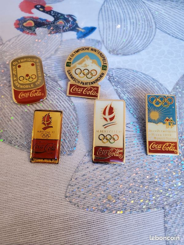 5 pins Coca Cola jeux olympiques (image 1)