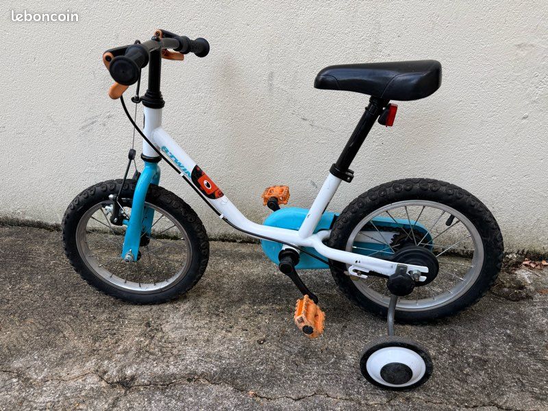 Vélo enfant avec petites roues 14 pouces (image 2)